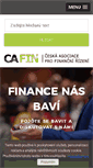 Mobile Screenshot of cafin.cz